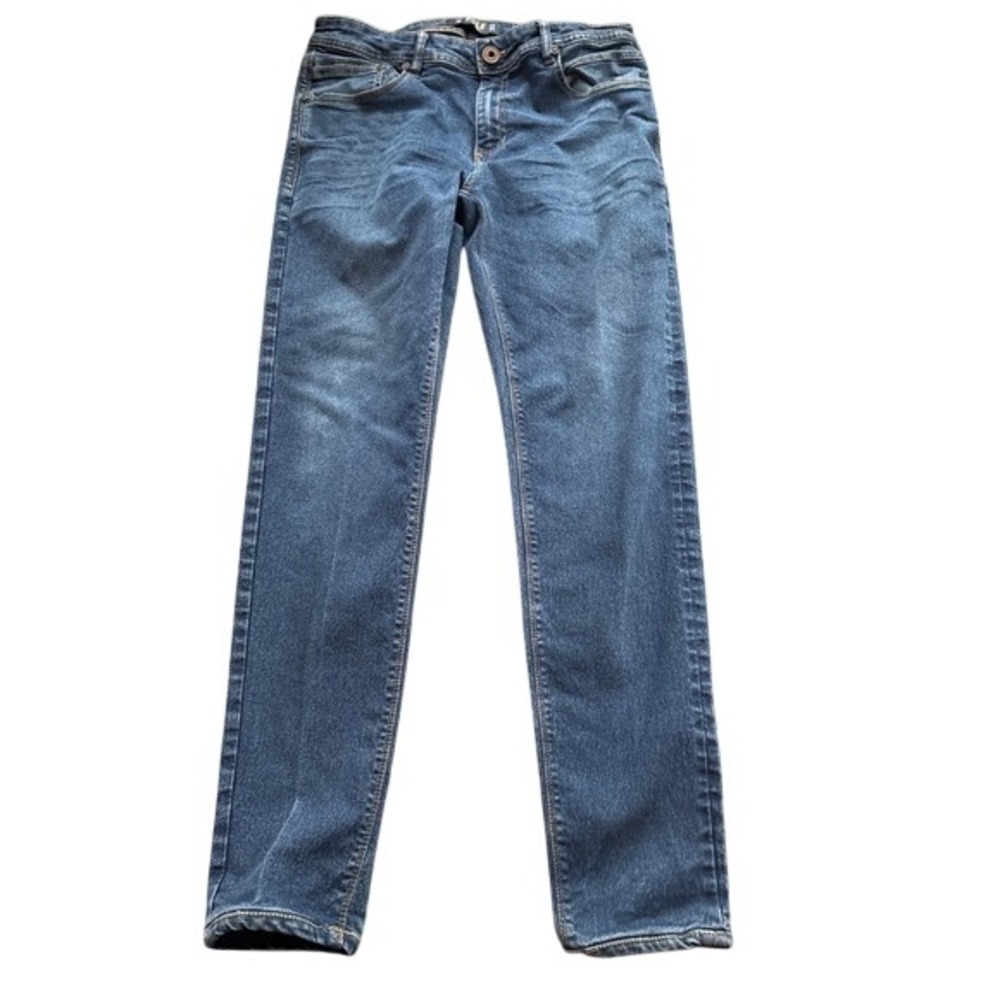 Rifle Super Slim Blue Jeans Womens 32/34 Medium Wash Stretch Denim Colombia